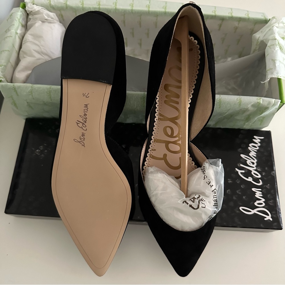 Sam Edelman Rodney Flats, Black Suede